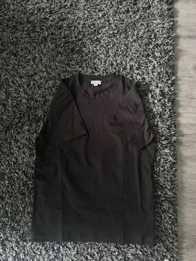 Sunspel Black Crew Neck Tee